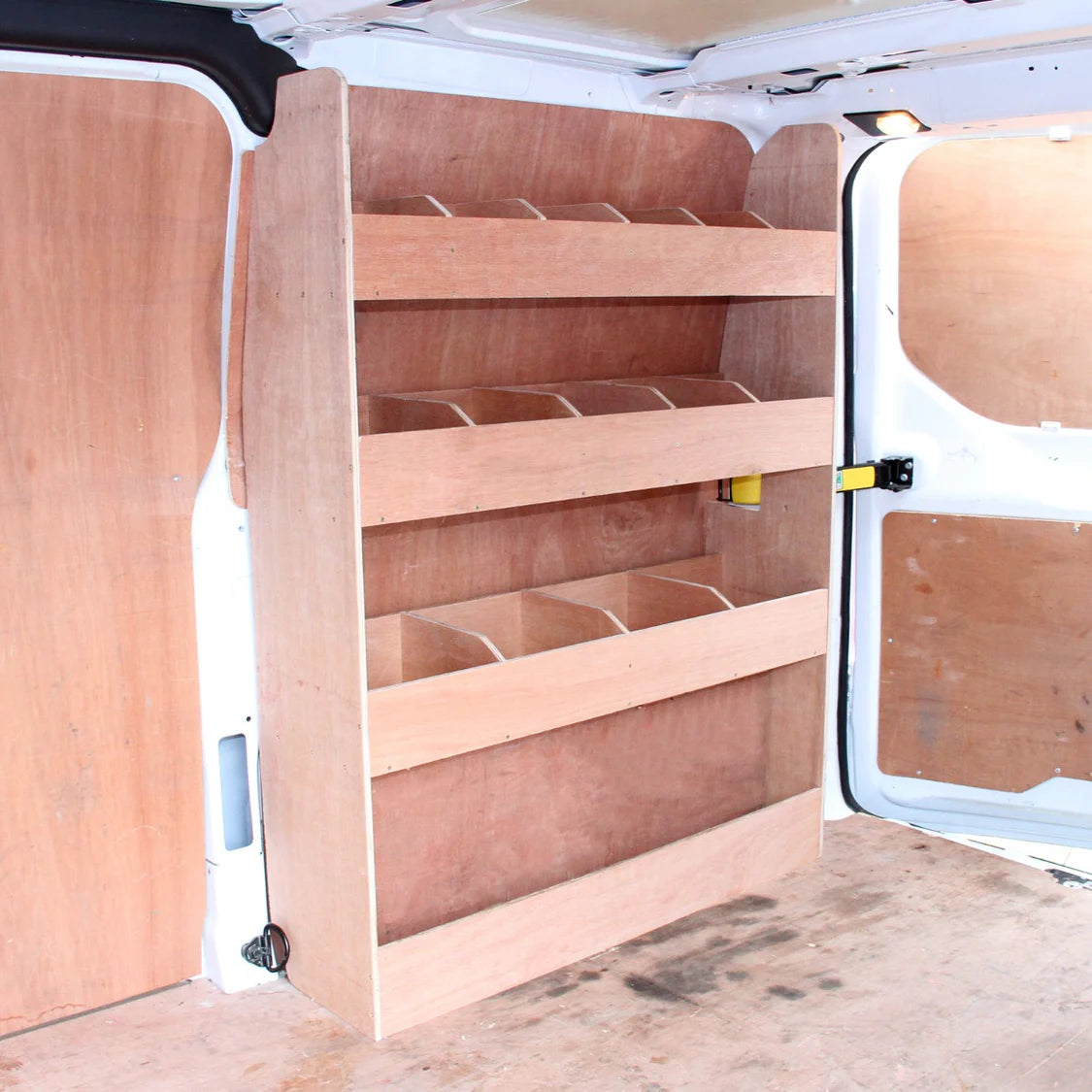 11sqm Silver Grey Van Lining & Ford Transit Custom SWB Van Racking Unit