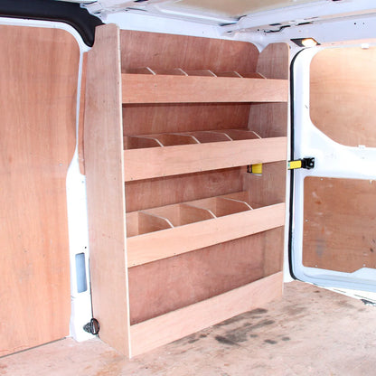 11sqm Silver Grey Van Lining & Ford Transit Custom SWB Van Racking Unit