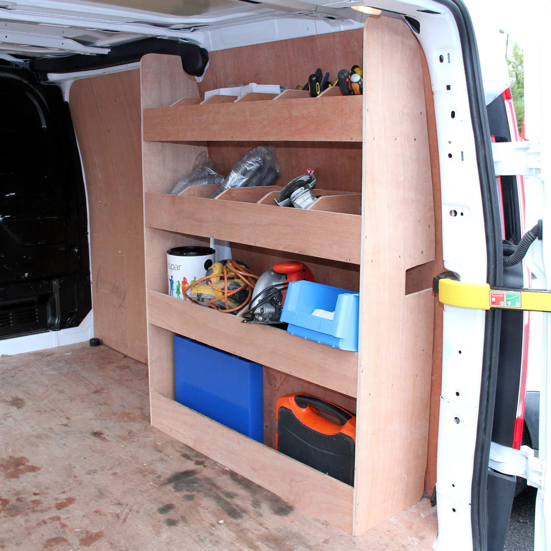 11sqm Anthracite Van Lining, Glue & Ford Transit Custom Rack