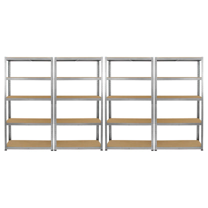 Monster Racking 4 x Galwix Galvanised Steel Shelves, 90cm Wide