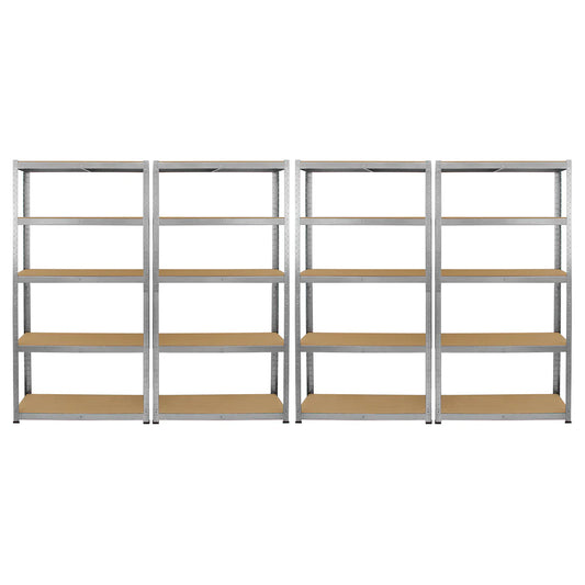 Monster Racking 4 x Galwix Galvanised Steel Shelves, 90cm Wide