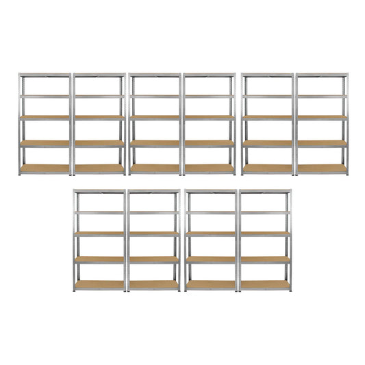 Monster Racking 10 x Galwix Galvanised Steel Shelves, 90cm Wide