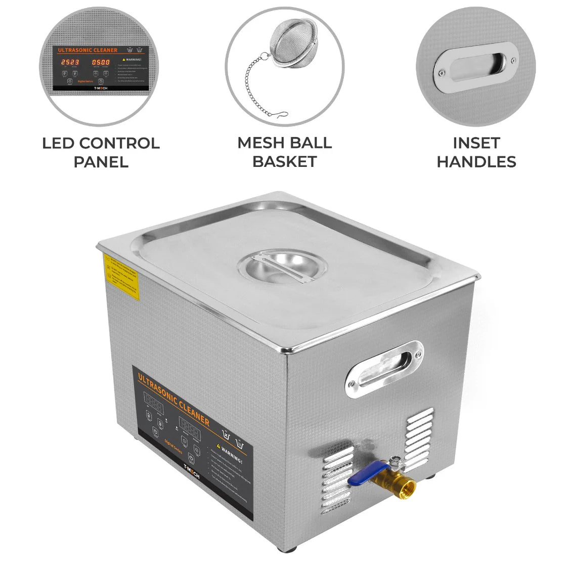 T-Mech Ultrasonic Cleaner – 15L
