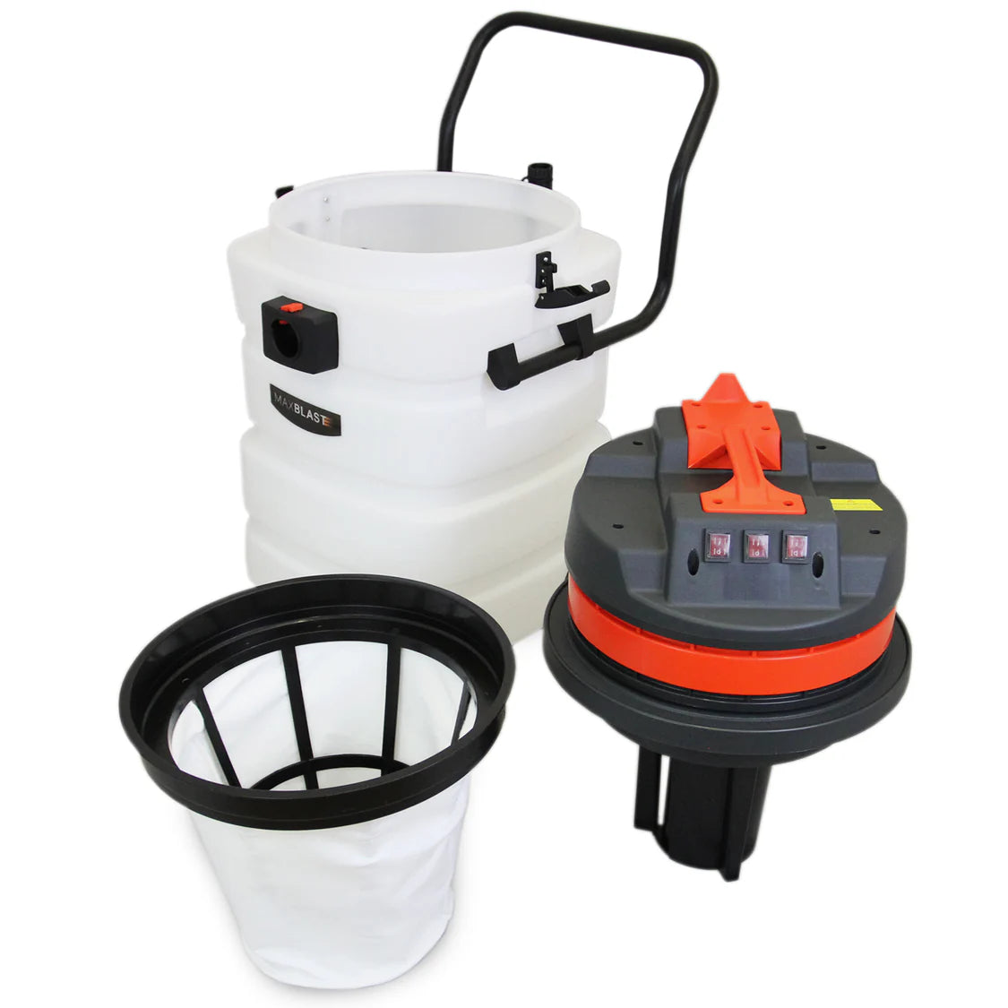 90L Wet & Dry Vacuum With Gutter Vacuum Poles & 5m Hose