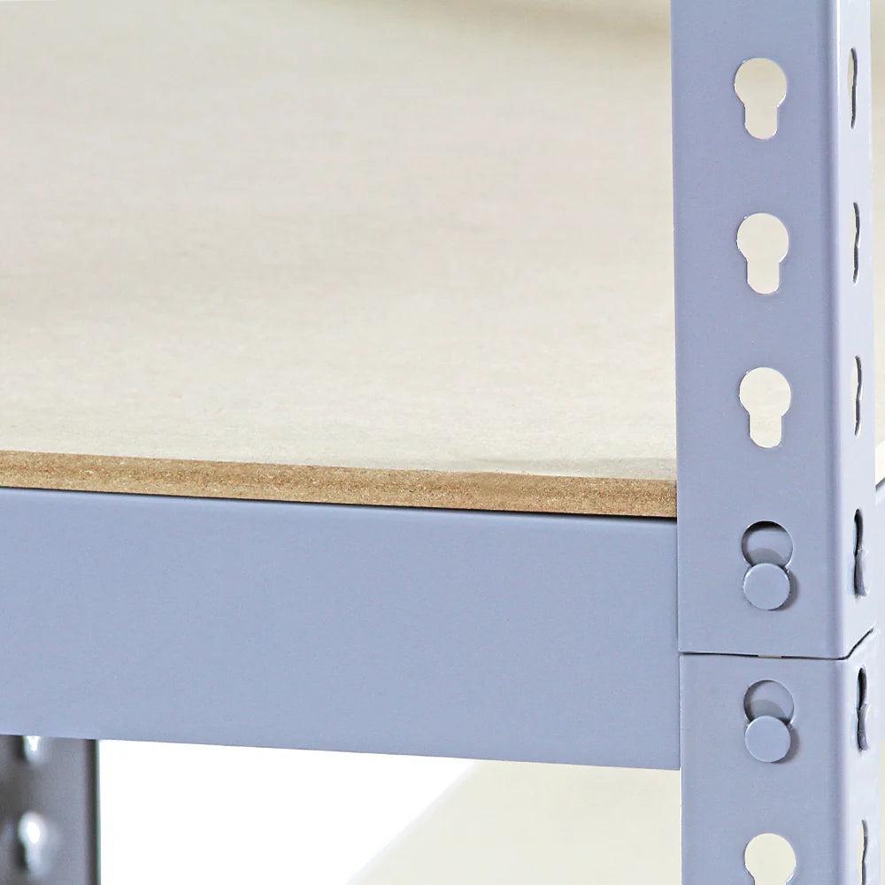 3 x Q-Rax Grey Metal Racking Units 90 x 50 x 180cm