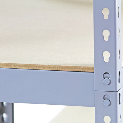 3 x Q-Rax Grey Metal Racking Units 90 x 50 x 180cm