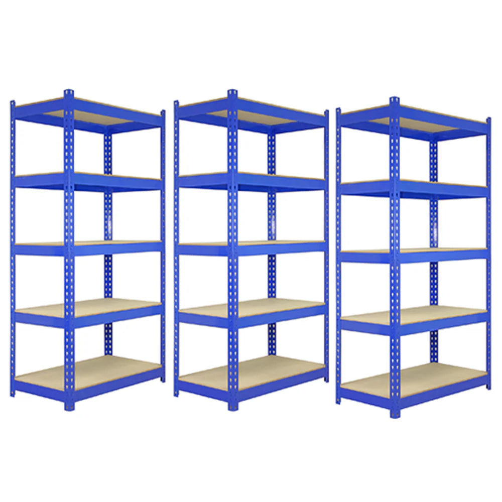 3 x Q-Rax Blue Metal Racking Units 90 x 50 x 180cm