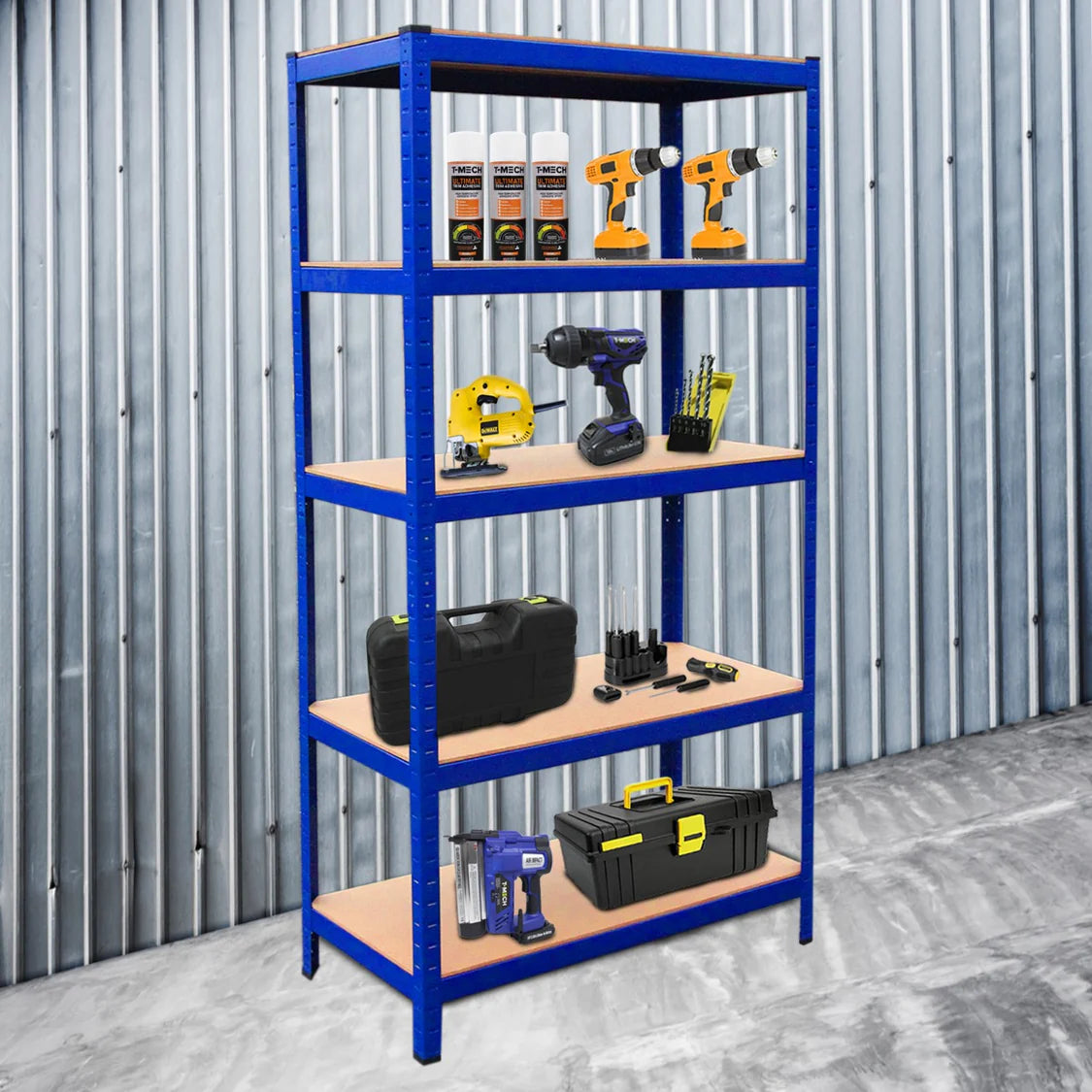 Racking Bundle - Bargain Busting - Boltless 5 Tier Garage Shelves