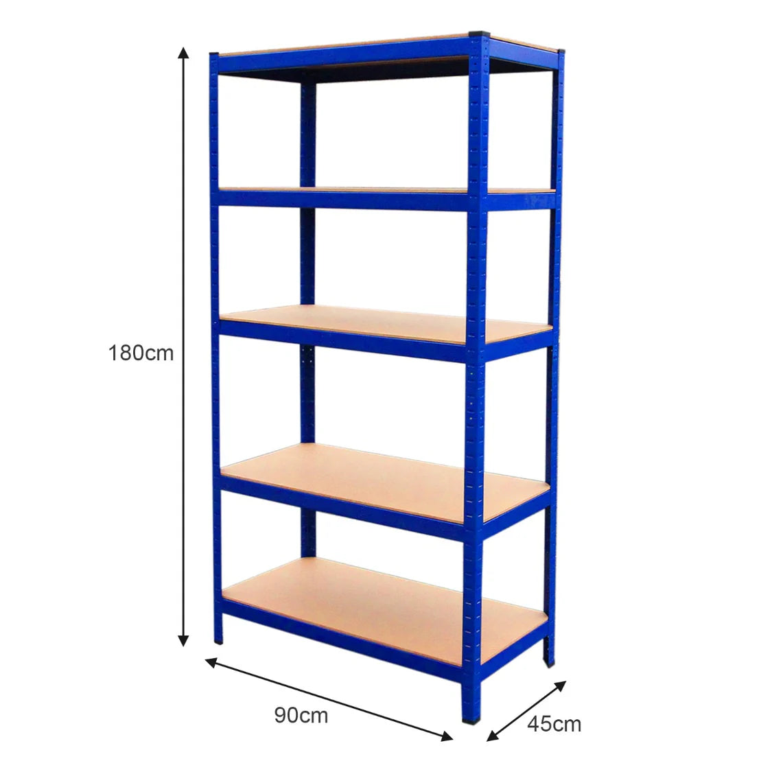 9 x T-Rax Blue Metal Racking Units 90cm x 45cm x 180cm