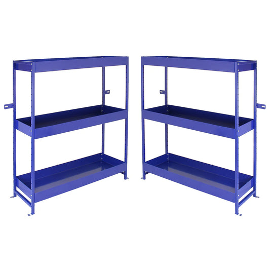 van  metal storage racking shelves
